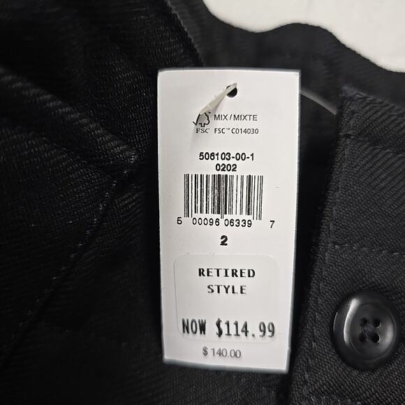 Banana Republic 100% Wool Cargo Pants Black Sz 2 Drawstring Hem Utility Trousers - Picture 3 of 11